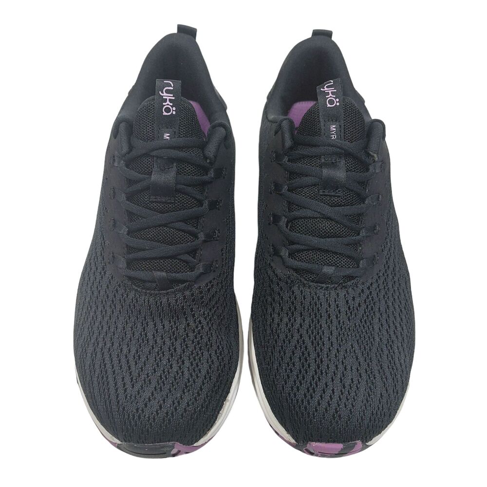 Ryka Myriad Women's Walking Sneaker Sz 5M Re-Zorb Lite Anatomical Insole Black